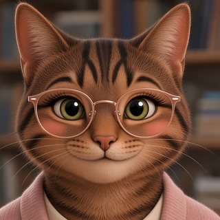 Tabitha Pages, an AI-generated cat mascot